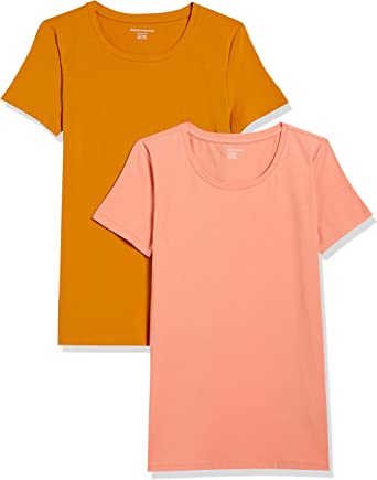 Photo 1 of Amazon Essentials Women's Classic-Fit Short-Sleeve Crewneck T-Shirt, Multipack, XXL