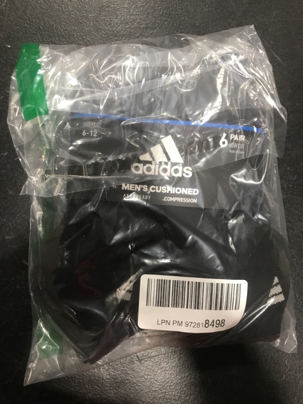 Photo 1 of Adidas Men's Athletic Low Cut Socks, 6-Pack
