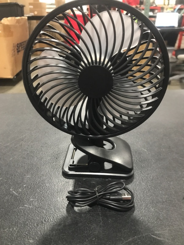 Photo 1 of Desk & Clip on fan, Black