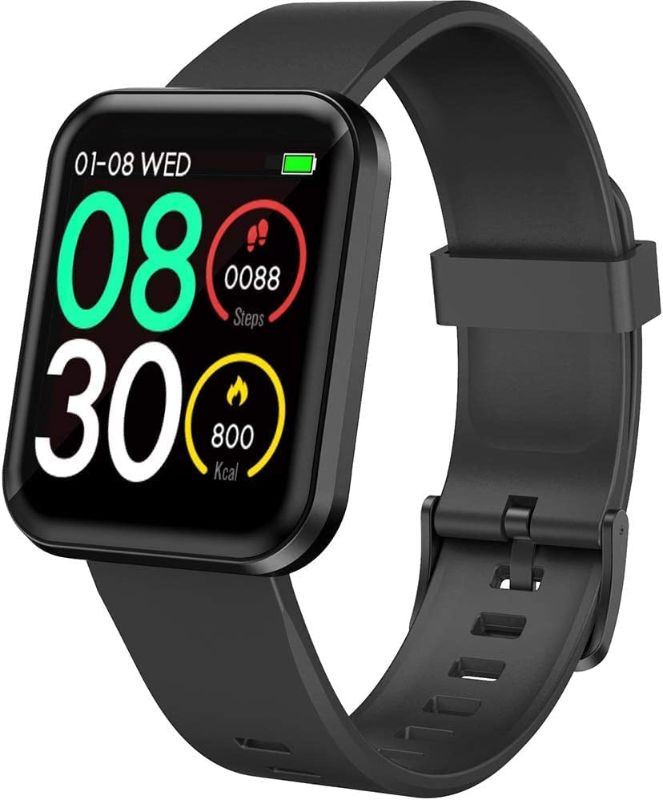 Photo 1 of Smart Watch, ear&ear Fitness Tracker for Men Women, Smartwatch with Blood Oxygen Breathing Heart Rate Sleep Monitor, IP68 Waterproof Pedometer Activity Tracker for iPhone and Android Phones
