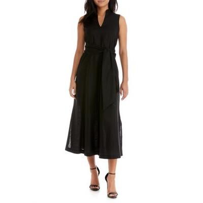 Photo 1 of Anne Klein Tie-Waist MIDI Dress - Anne Black
XL