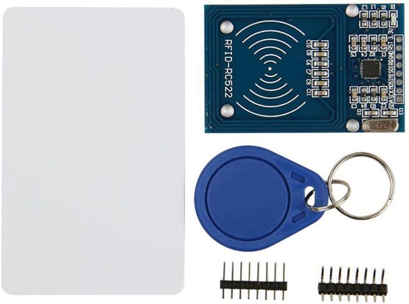 Photo 1 of HiLetgo RFID Kit - Mifare RC522 RF IC Card Sensor Module + S50 Blank Card + Key Ring for Arduino Raspberry Pi