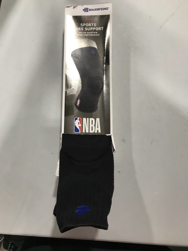 Photo 2 of Bauerfeind Sports Knee Support NBA - Officially Licensed Basketball Brace with Medical Compression - Sleeve Design with Omega Gel Pad for Pain Relief and Stabilization
L