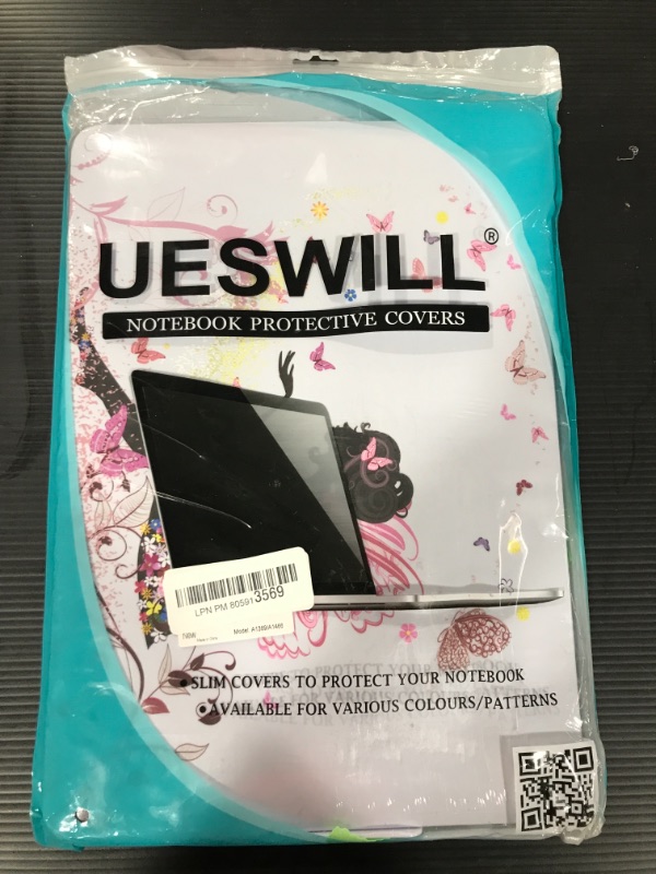 Photo 1 of UESWILL Air 13-inch Creative Design Smooth Hard Shell Case Cover for Older Version 2010-2017 Release MacBook Air 13 inch (Model A1466 / A1369) + Microfibre Cleaning Cloth