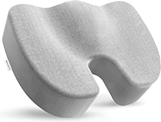 Photo 1 of Bomdaia Seat Cushion for Office Chair, Memory Foam Coccyx Seat Cushion, Desk Chair Car Seat Cushion for Tailbone, Sciatica, Lower Back Pain Relief (Gray)
