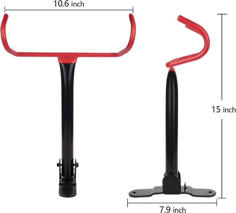 Photo 1 of Yarlung 2 Pack Wall Mount Bike Hanger with Screws, Flip Up Bike Rack Garage Storage, Horizontal Foldable Bicycle Hook Holder for Indoor Shed