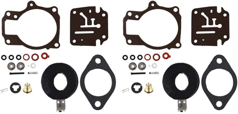 Photo 1 of 2 X Carburetor Carb Rebuild Repair Kits with Float Fit for Johnson Evinrude 396701 18 20 25 28 30 35 40 45 48 50 55 60 65 70 75 HP