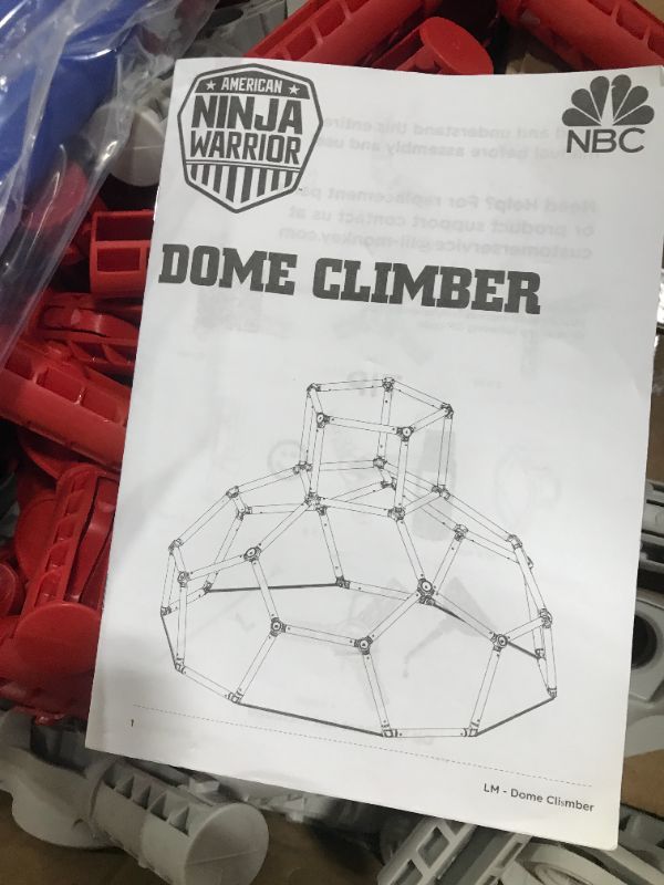 Photo 2 of American Ninja Warrior Dome Climber - Jungle Gym Playground Equipment, Climbing Structures for Kids and Toddlers, Backyard Outside Toddler Toys, Monkey Bars Climbing Tower Ages 3-6