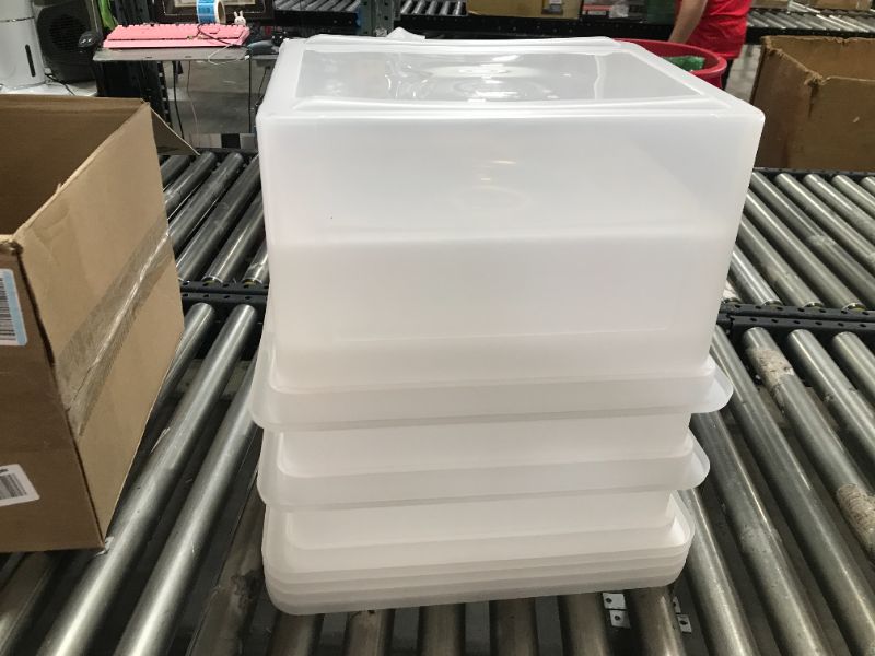 Photo 2 of IRIS USA Letter and Legal Size Plastic Storage Bin Tote Organizing File Box with Durable and Secure Latching Lid