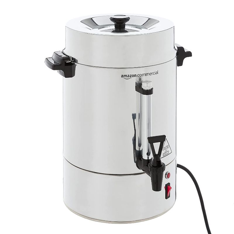 Photo 1 of AmazonCommercial Coffee Urn - Aluminum, 60 Cup/9 Liter
