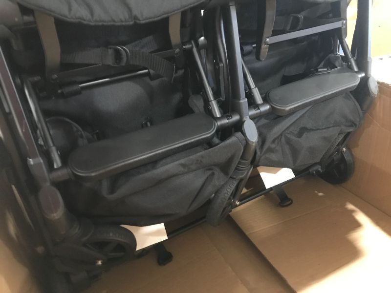 Photo 1 of Mompush Lithe Double Stroller Side by Side For Growing Families - Cozy Compact Twin Stroller - Travel Ready Side by Side Stroller for Memorable Outings - Lightweight Double Stroller Infant and Toddler
