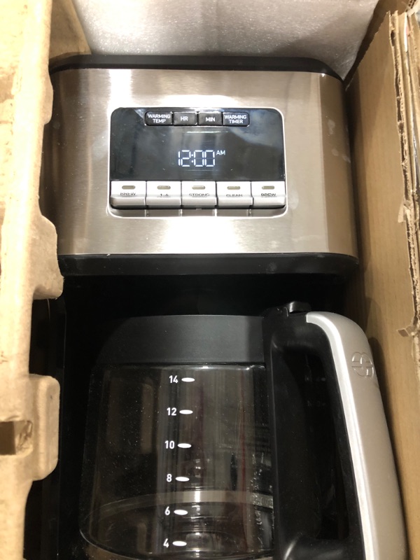 Photo 4 of Calphalon Coffee Maker, Programmable Coffee Machine with Glass Carafe, 14 Cups, Stainless Steel
