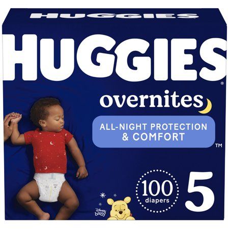 Photo 1 of Huggies Overnites Nighttime Baby Diapers Size 5 100ct
