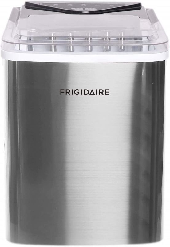 Photo 1 of Frigidaire EFIC123-B-SS 26 Lb. Portable Countertop Ice Maker in Stainless Steel
