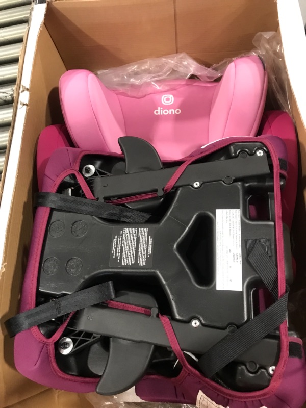 Photo 2 of Diono Cambria 2 XL, Dual Latch Connectors, 2-in-1 Belt Positioning Booster Seat, High-Back to Backless Booster with Space and Room to Grow, 8 Years 1 Booster Seat, Pink

