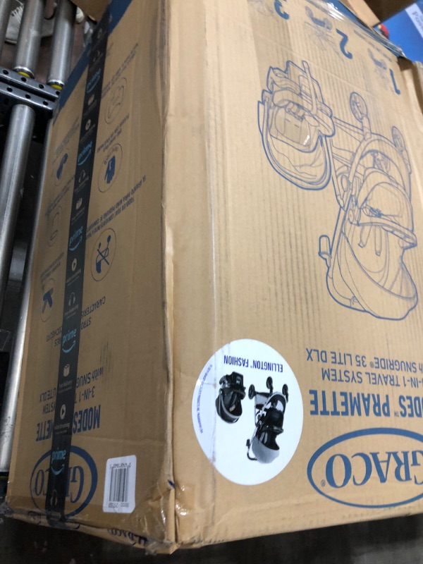 Photo 1 of Graco Modes Pramette Travel System, Includes Baby Stroller with True Pram Mode, Reversible Seat, One Hand Fold, Extra Storage, Child Tray and SnugRide 35 Infant Car Seat, Ellington
