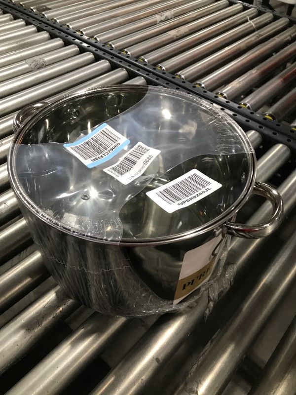 Photo 2 of Ecolution Pure Intentions Stock Pot 12 Quart - Vented Tempered Glass Lid - Stainless Steel