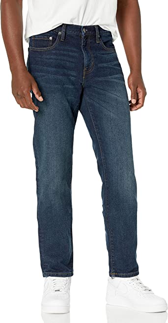 Photo 1 of Amazon Essentials Men's Standard Straight-fit Stretch Jean, Size 36x29