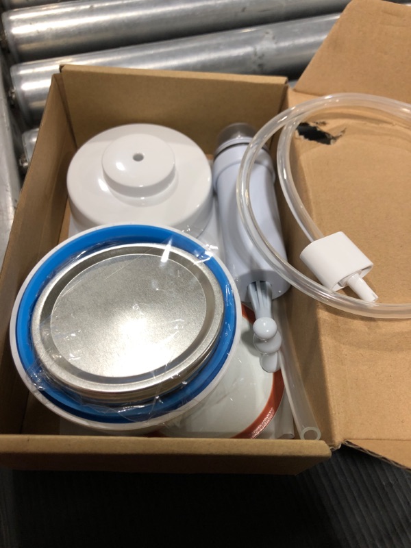 Photo 2 of 18PCS Mason Jar Sealer Vacuum Kit, Accessory Hose Compatible with Food saver Vacuum Sealer Machine - BPA-Free Odor-Proof Food - Stain Resistant Food Storage Canning Jar Sealer with a Manual Vacuum Pump
