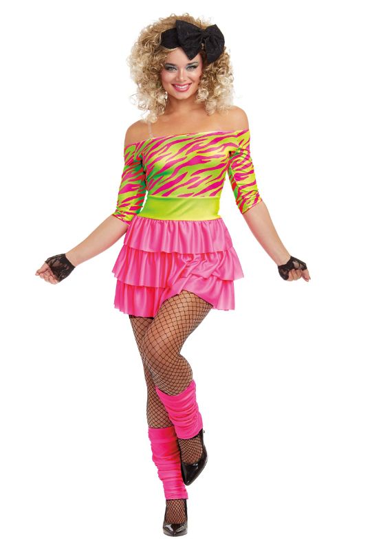 Photo 1 of 80s Party Adult Women's Costume. Size unknown
