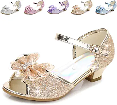 Photo 1 of Amtidy Toddler Little Big Kid Girls Wedding Sandals Party Bridesmaids Princess Crystal High Heels Shoes
SIZE 31