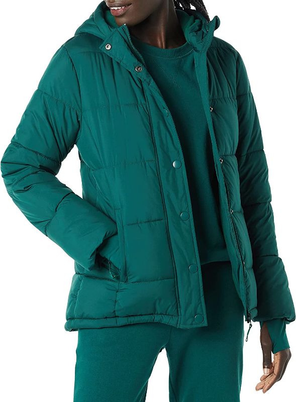 Photo 1 of Amazon Essentials Women's Heavyweight Long-Sleeve Hooded Puffer Coat (Available in Plus Size)
- 1X