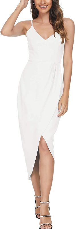 Photo 1 of Aigeman Women's Sexy Spaghetti Straps Backless Maxi Dress Sleeveless V Neck Cocktail Party Dresses 717291
SIZE L 