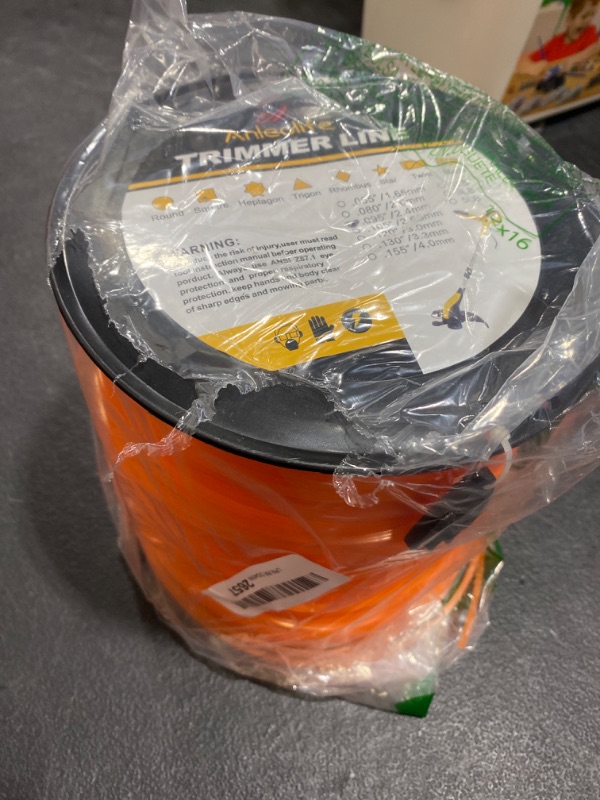 Photo 1 of A ANLEOLIFE 5-Pound Commercial Square .095-Inch-by-1280-ft String Trimmer Line in Spool