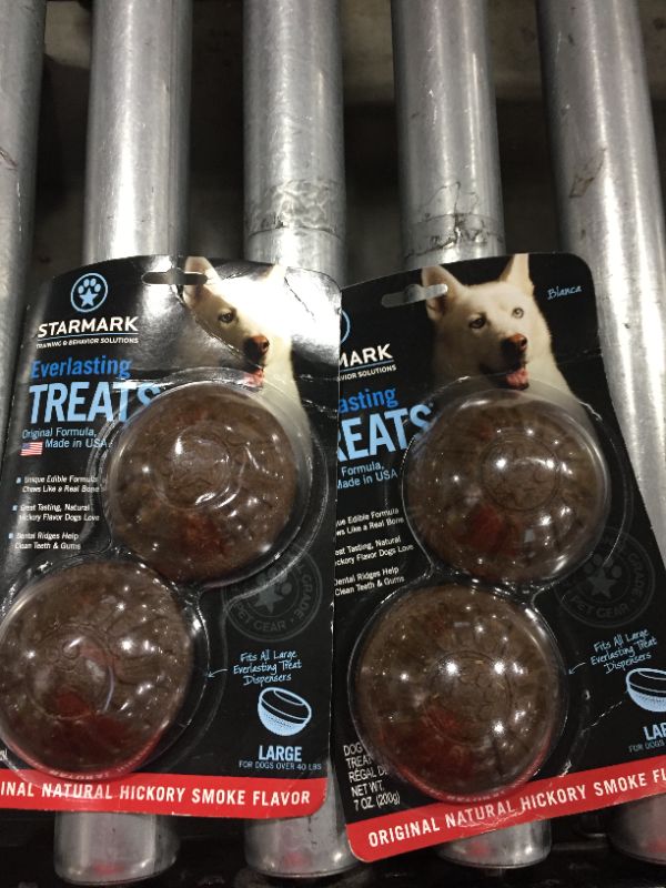 Photo 2 of 2 Pck - Starmark Everlasting Natural Hickory Smoke Flavored Large Dental Dog Treats, 2 Count
