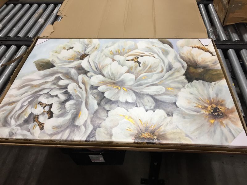 Photo 1 of 46x30 inch Flower Canvas Picture 