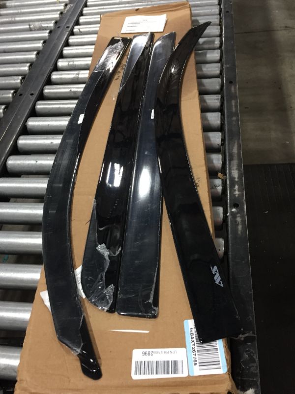 Photo 1 of AVS Low Profile Vent Visors, External Mount Low Profile Ventvisors in Smoke, Front and Rear Set (4-Piece)

