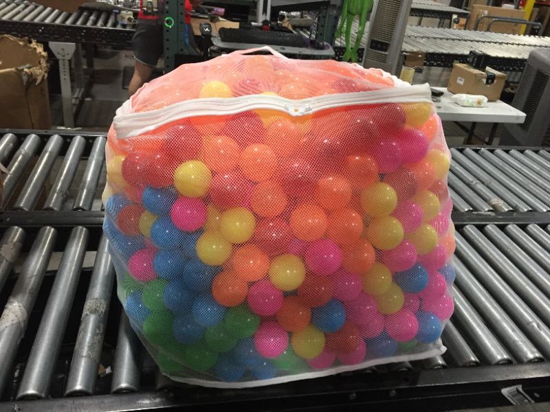 Photo 2 of Amazon Basics BPA Free Plastic Ball Pit Balls with Storage Bag