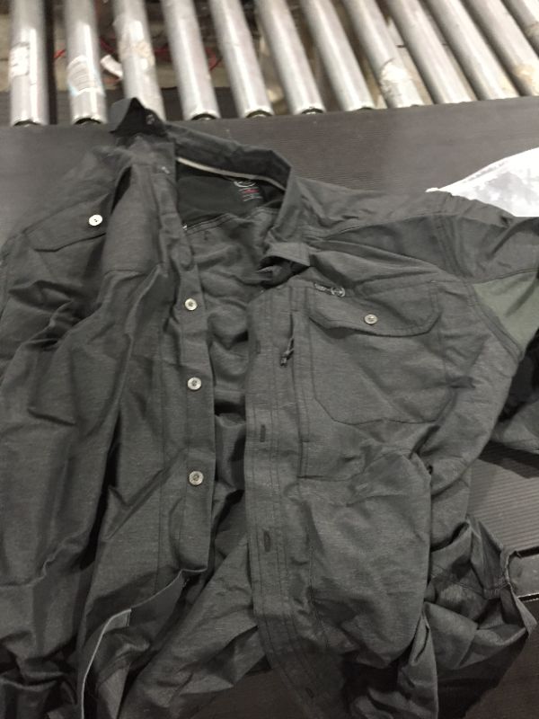 Photo 1 of ATG by Wrangler Men's Long Sleeve Mixed Material Shirt XL 