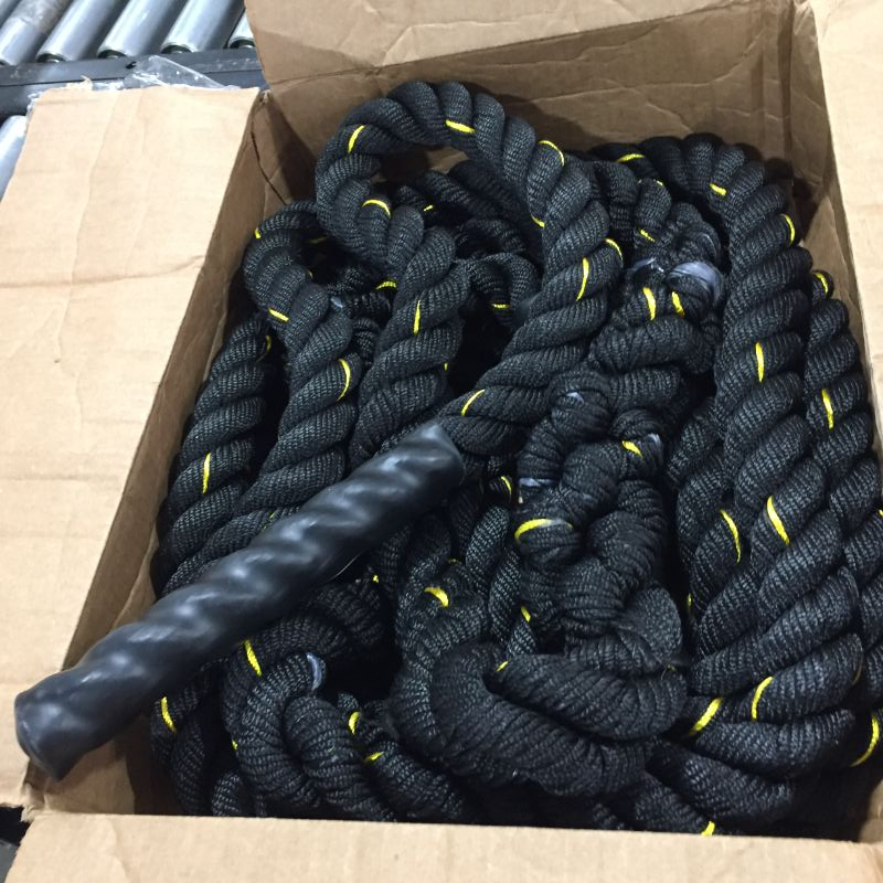 Photo 2 of Amazon Basics Battle Exercise Training Rope - 30/40/50 Foot Lengths, 1.5/2 Inch Widths
