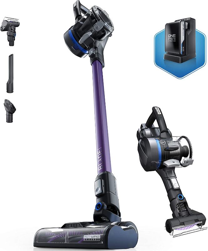 Photo 1 of Hoover ONEPWR Blade MAX Pet Cordless Stick Vacuum Cleaner, Lightweight, BH53354V, Purple
