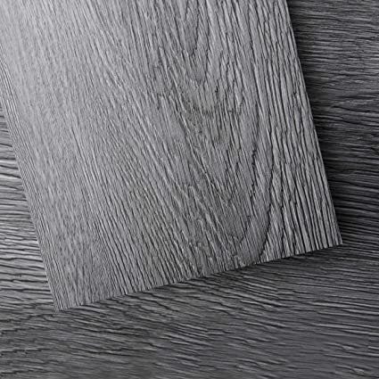 Photo 1 of Art3d Peel and Stick Floor Tile Vinyl Wood Plank 36-Pack 54 Sq.Ft, Deep Gray, Rigid Surface Hard Core Easy DIY Self-Adhesive Flooring
