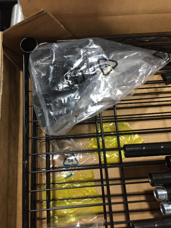 Photo 1 of AmazonBasics 3-Shelf Shelving Storage Unit on 3" Wheel Casters