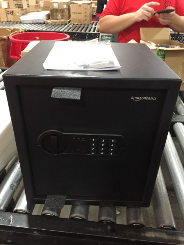 Photo 2 of Amazon Basics Steel Home Security Safe with Programmable Keypad - Secure Documents