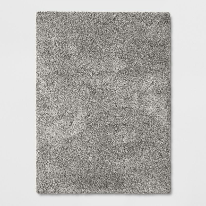 Photo 1 of 7'x10' Solid Eyelash Woven Shag Rug Gray - Project 62
