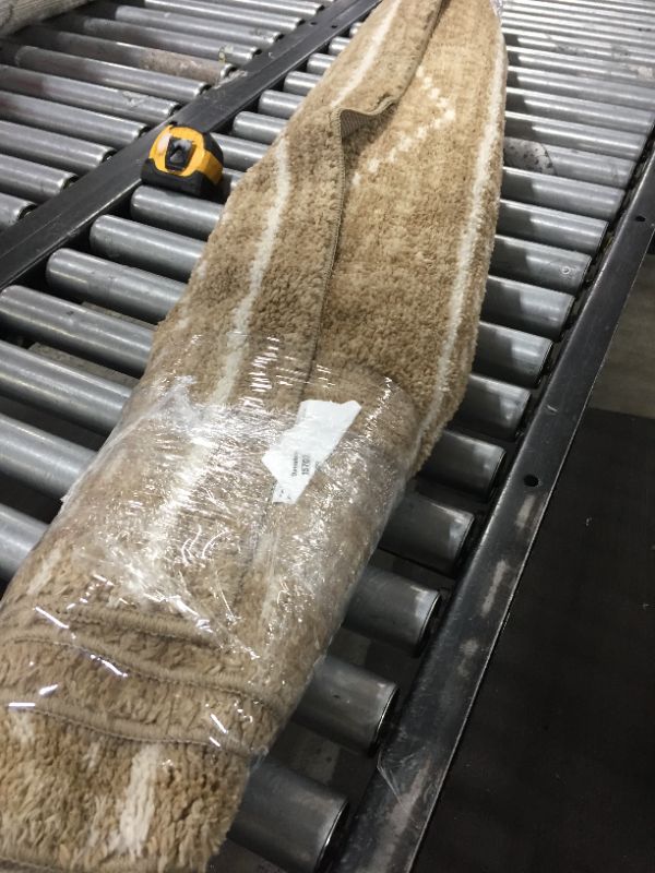 Photo 1 of 4'x5'5 Parkman Washable Border Diamond Rug Tan - Threshold
