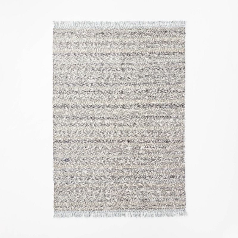 Photo 1 of 5'x7' Bayside Indoor/Outdoor Rug Heathered Gray - Threshold Designed with Studio McGee
