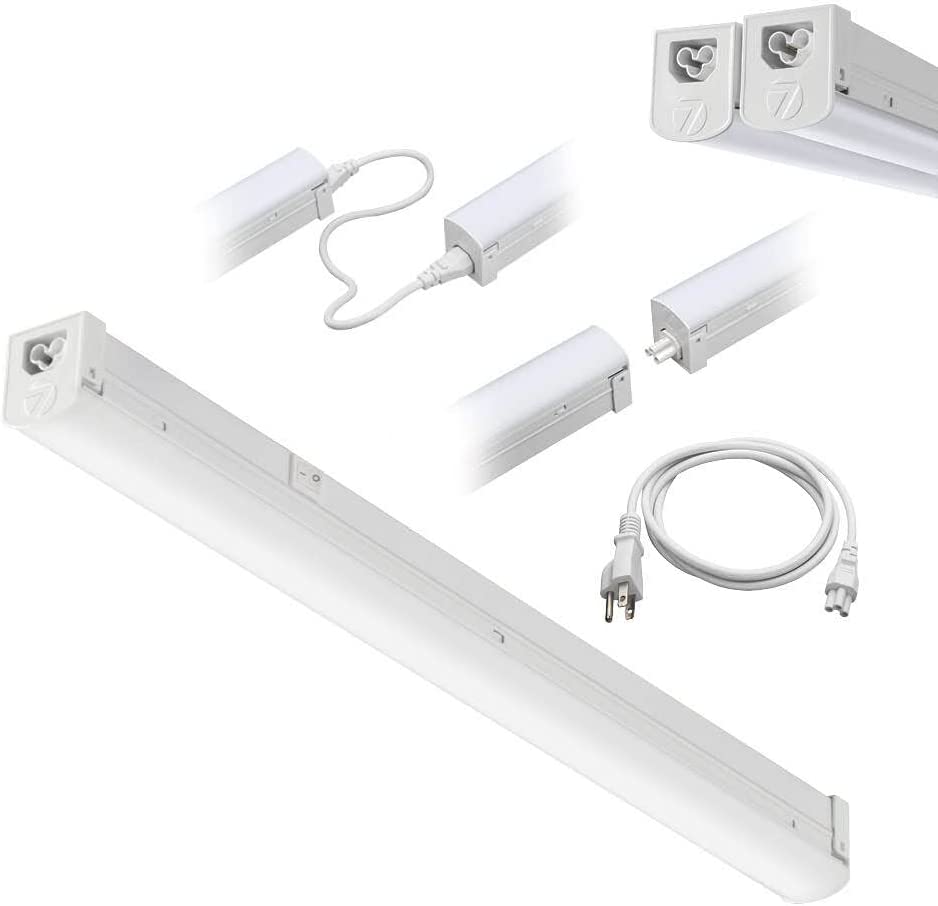 Photo 1 of 2-Foot LED Linkable Residential Strip Light with Cord and Rocker Power Switch, White
