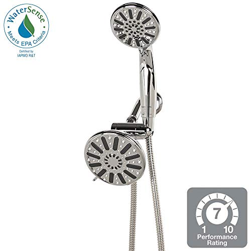 Photo 1 of 6-Spray Hand Shower and Showerhead Combo Kit in Chrome
