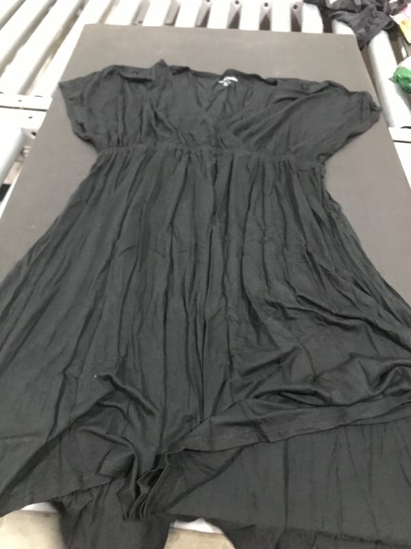 Photo 2 of Amazon Essentials Women's Solid Surplice Dress
size large