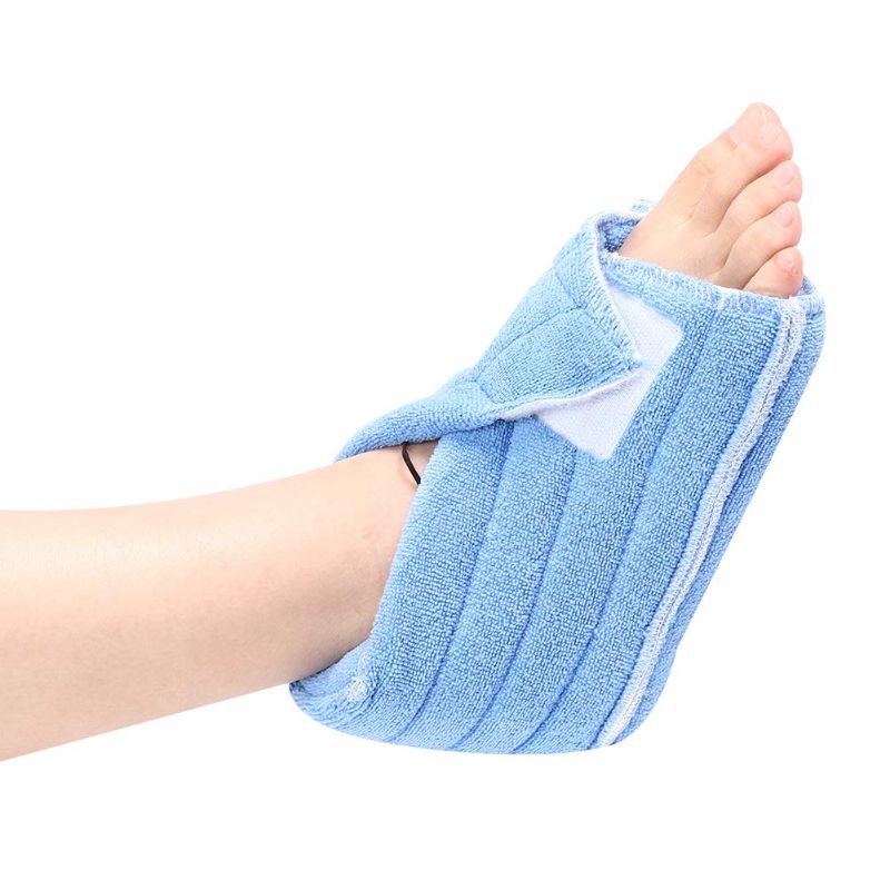 Photo 1 of 1 Pair Soft Comforting Heel Protector Pillows, Foot Ankle Support, Elderly Patient Foot Wrap, Soft Adjustable Ankle Protectors for Keeping Warm & Relieve Bed Sores

