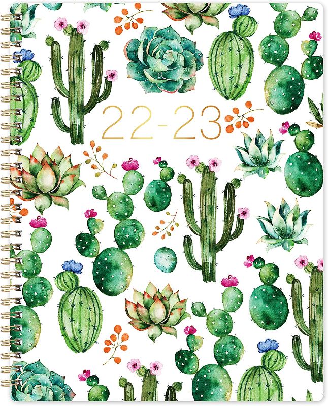 Photo 1 of 2022-2023 Academic Planner - July 2022 to June 2023, Academic Planner 2022-2023 with Weekly & Monthly Spreads, 8'' × 10'', Monthly Printed Tabs, Twin-Wire Binding, Perfect for Home Office Using
