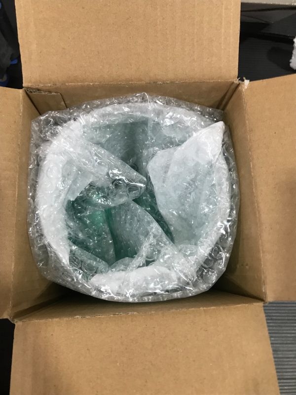 Photo 1 of ARIAMOTION Glass Candle Holders for Pillar Green Bubble Hurricane Vase Table Decor Centerpiece Home Kitchen Cylinder 6 inch Height 5.5 inch Diam
