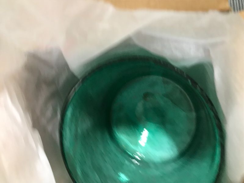 Photo 1 of ARIAMOTION Glass Candle Holders for Pillar Green Bubble Hurricane Vase Table Decor Centerpiece Home Kitchen Cylinder 6 inch Height 5.5 inch Diam

