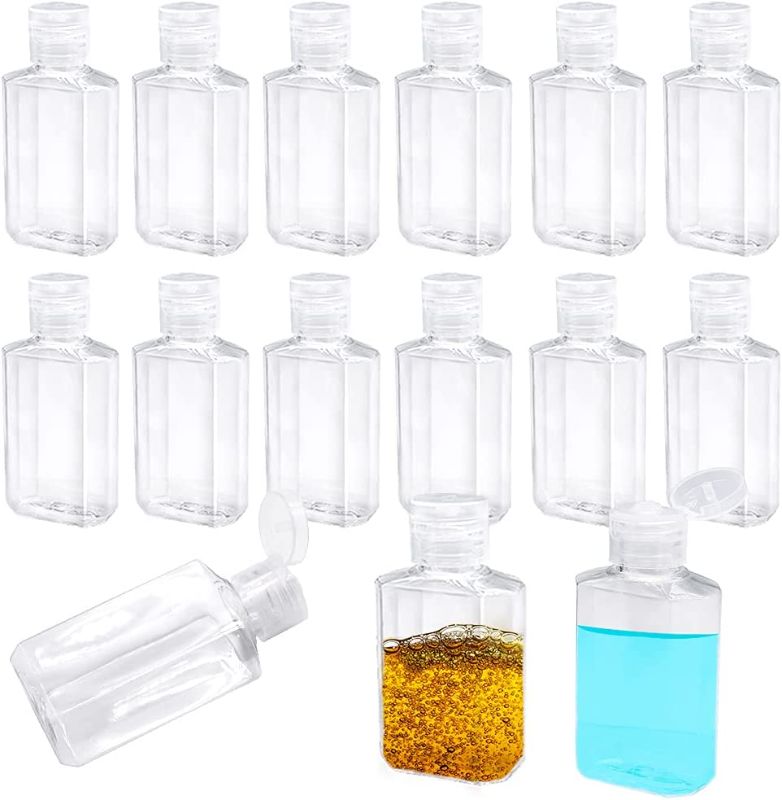 Photo 1 of 40 Pack 2 Oz Plastic Refillable Bottles with Flip Cap,Clear Empty Hand Sanitizer Bottles,Portable Reusable Containers with Lids for Shampoo,Body Soap,Toner and Lotion