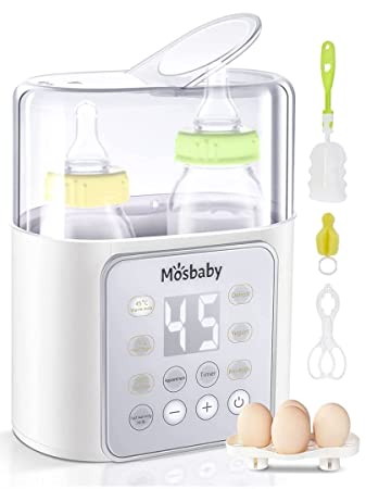 Photo 1 of Baby Bottle Warmer, 9-in-1 Bottle Warmer for breastmilk & Baby Milk, Mosbaby Fast Baby Food Heater Defrost BPA-Free, Double Fast Warmer Bottle for Babies